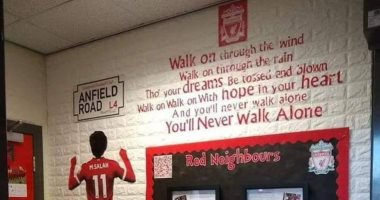 صورة محمد صلاح تزين جدران مدارس ليفربول