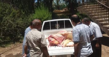 ضبط لحوم مذبوحة خارج السلخانة وغير صالحة للاستهلاك الآدمى بمركز البدارى