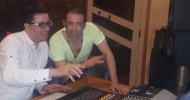 صور..كواليس تعاون سعد الصغير مع أشرف البرنس في أغنية جديدة