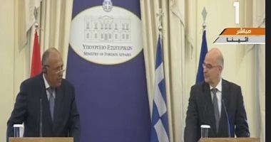 وزير الخارجية يشيد بالعلاقات مع اليونان: هناك تراث بشرى مشترك بين البلدين