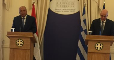 شكرى ونظيره اليونانى يؤكدان أهمية تعظيم الاستفادة من اكتشافات الغاز بالمتوسط