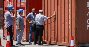ميناء دمياط يجرى تدريبا عمليا للحاويات المشعة القادمة عبر بضائع الترانزيت