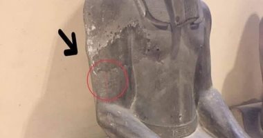 تعرف على حقيقة واقعة تشويه ذراع سنوسرت الأول فى المتحف المصرى بالتحرير