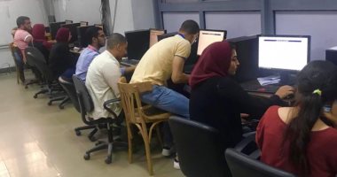 إقبال كبير على معامل التنسيق بجامعة طنطا فى أول أيام المرحلة الثانية للتنسيق