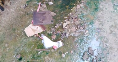 مياه الصرف الصحى تهدد المنازل بالانهيار فى منطقة تقسيم أباظة بالمريوطية