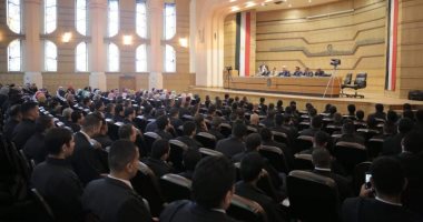 المحامون الجدد يؤدون اليمين القانونى أمام النقيب سامح عاشور 