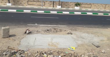 استجابة لما نشره "اليوم السابع".. وضع غطاء لبالوعة على طريق بورسعيد- دمياط