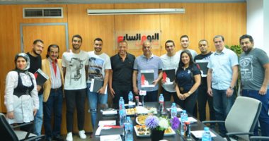 شباب اليد فى جولة بـ"اليوم السابع" بعد التتويج برونزية المونديال