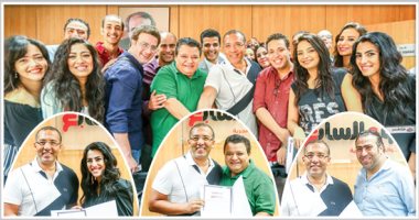 "سينما مصر"عرض مسرحى يبحث عن هوية الوطن ويؤكد أهمية الفن المصرى وتأثيره.. خالد جلال: أحرص دائما أن تكون أولى ندواتى فى "اليوم السابع" لأنها جريدة نجم ولها تأثير كبير نابع من قيمتها  