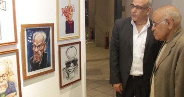  شاهد افتتاح معرض نجيب محفوظ بريشة فنانى العالم فى تكية أبو الدهب