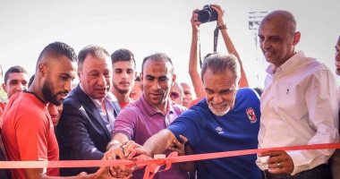 ارتياح بين لاعبى الأهلي بأجهزة الاستشفاء فى غرفة الملابس الجديدة.. صور