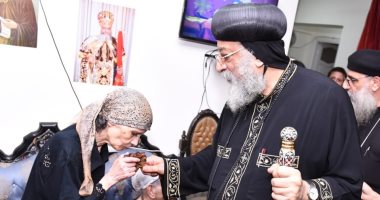 صور .. البابا تواضروس يزور دار المسنين التابع لكنيسة مارجرجس بالإسكندرية