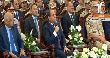 السيسى: "الأشرار المخربين بيحاولوا يهدوا ولكن مش هيقدروا"