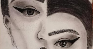  "ريهام" تدرس الديكور وتعشق الرسم بـ"الفحم" بجامعة مايكل انجلو فى إيطاليا