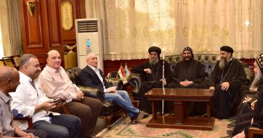 صور.. أسقف الأقباط الأرثوذكس يزور المحافظ للتهئنة بعيد الأضحى