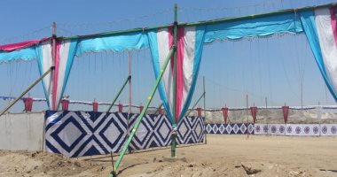 صور.. تجهيز ساحات صلاة عيد الأضحى بالقليوبية
