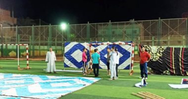 صور.. ساحات العيد تستعد لاستقبال المصلين فى بنى سويف
