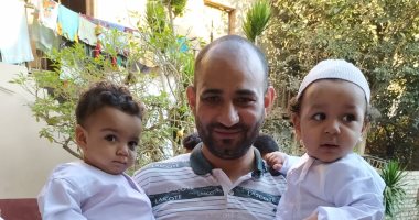 صور.. عائلة سنجر بالمنوفية تحتفل بعيد الأضحى مع فرحة الأضحية