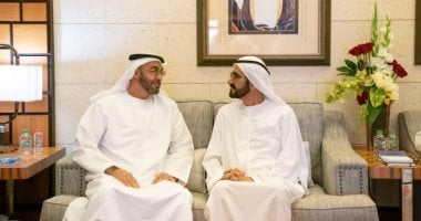 شاهد.. محمد بن راشد يلتقى ولى عهد أبوظبى لبحث القضايا الوطنية