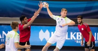 منتخب ناشئى اليد يتقدم على سلوفينيا 16 / 8 فى الشوط الأول بالمونديال