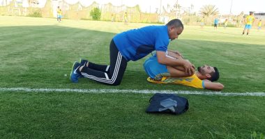 إصابة باهر المحمدى فى العضلة الضامة بتدريبات الإسماعيلي