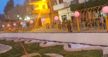 صور.. شوارع وميادين مدينة ببا تتزين ضمن مبادرة بنى سويف تتجمل