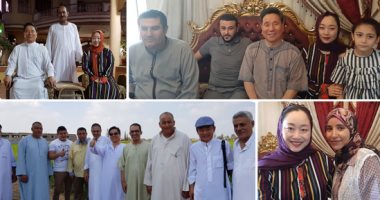 رئيس جمعية التنمية المصرية الكورية فى رحلة بأرياف الشرقية مرتديا العباية البلدى.. قضى أجازته مع أهالى قرية العواسجة ويؤكد:أعشق الملوخية والكشرى والمخلل.. ونج سيك كان: مصر تنضم للدول العظمى وفقا لتوقعات الخبراء