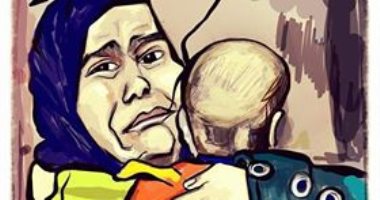  "مصر أقوى من الإرهاب".. قارئة تشارك صحافة المواطن لوحة معهد الأورام