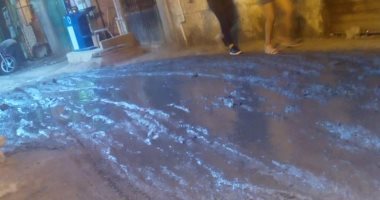 قارئ يشكو من انتشار مياه الصرف الصحى بامتداد منصور الغنام فى بشتيل
