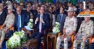 السيسى: مشروع الـ 62 ألف فدان بالصعيد بتكلفة 70 مليار جنيه توفر 250 ألف فرصة عمل