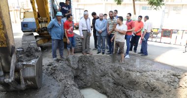 صور.. محافظ المنوفية يأمر بإصلاح ماسورة المياه بحى شرق بشبين الكوم
