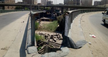 فتحة بسور كوبرى الساحل تهدد حياة المواطنين