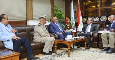 محافظ كفر الشيخ يناقش أهم الملفات مع مدير الأمن أبرزها إزالة التعديات