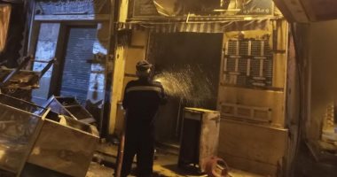 ماس كهربائى يتسبب فى حريق بمطعم بيتزا بالإسكندرية
