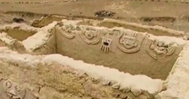 اكتشاف جدارية فى بيرو تعود إلى ما قبل 3800 عام.. فيديو