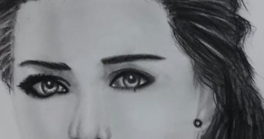 صور.. عادل يشارك صحافة المواطن بموهبته فى رسم البورتريه