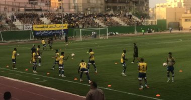 تدريبات بدنية قوية للاعبى طنطا استعدادا للدورى