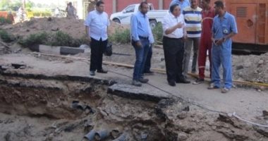 شركة مياه الأقصر: توفير 4 ملايين جنيه لإصلاح هبوط أرضى بشارع التليفزيون