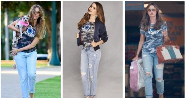 "مش قلة فلوس".. صوفيا فيرجارا بتلبس نفس الـ تى شيرت فى كل خروجة