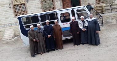 صور .. أوقاف الفيوم تطلق "أتوبيس الدعوة" لمحاربة التطرف