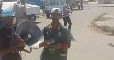 صور.. رئيس جهاز دمياط الجديدة :حملة لإزالة الإشغالات وضبط مكبرات الصوت