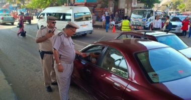 صور .. وكيل مرور القليوبية يشن حملة مكبرة لضبط مخالفات المرور ببنها