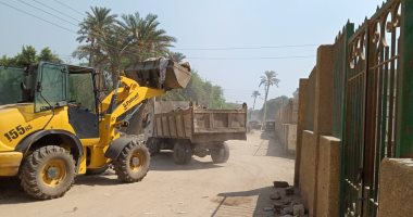 رفع القمامة بقرى البدرشين ومنشأة القناطر والاطمئنان على سوق برقاش بالجيزة
