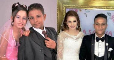 صور..  حكاية زواج أصغر عروسين قى الدقهلية .. تعرف عليها  