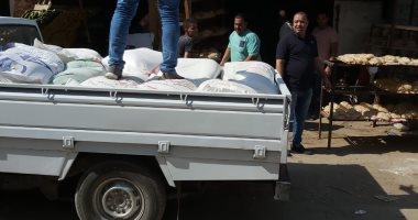 ضبط 11 طنا و675 كيلو دقيق مدعم قبل بيعها بالسوق السوداء فى الجيزة