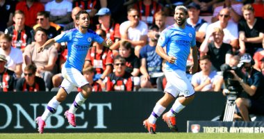 مانشستر سيتي يتفوق على بورنموث 2 - 1 فى الشوط الأول.. فيديو