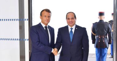 توافق بين السيسي وماكرون لتسوية الأوضاع فى ليبيا والقضاء على التنظيمات الإرهابية.. والرئيس الفرنسى يؤكد حرص بلاده تعزيز آليات التعاون المشترك مع مصر ومواصلة تطوير العلاقات الثنائية والتشاور والتنسيق حول القضايا