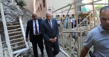 محافظ الجيزة يتفقد أعمال صيانة المدارس استعداداً للعام الدراسى
