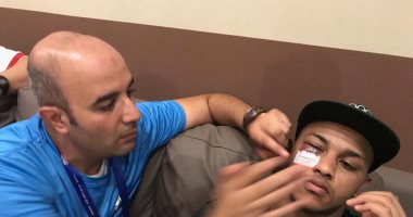 الإصابة تجبر "كرار" على الاكتفاء ببرونزية 91 كجم فى الملاكمة.. صور