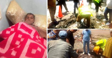 صور.. تفاصيل واقعة سقوط طفل فى بلاعة صرف بالقليوبية.. ظل فيها 14 ساعة تحت عمق 4 أمتار.. والدته: ابنى اتكتب ليه عمر جديد وبقى فى البلاعة من 8 مساء حتى 10 صباحا.. وظل ينادى على المارة حتى سمعه أحدهم فى الصباح
